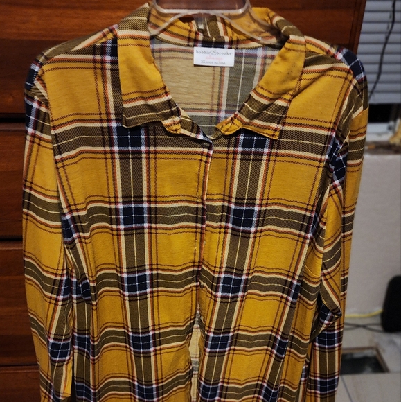 Bobbie Brooks Plaid Button Up Shirt. Size 3x - Picture 1 of 3